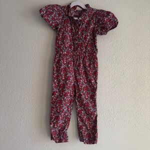 Crewcuts floral Jumpsuit size 5 C18